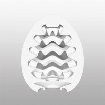 Мастурбатор-яйцо с охлаждающей смазкой Egg Wavy Cool