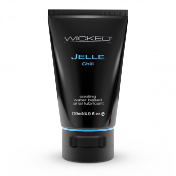 Анальный охлаждающий лубрикант Wicked Jelle Chill на водной основе - 120 мл.