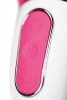 Ярко-розовый вибратор Satisfyer Mr. Rabbit с клиторальным отростком - 22,1 см.