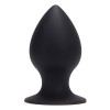 Экстра большая чёрная анальная пробка Plug MY Ass Silicone Extra Large - 13,5 см.