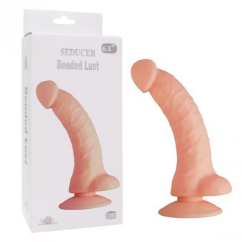 Телесный фаллоимитатор Seducer Bended Lust - 18,5 см.
