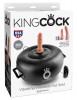 Вибромассажер на воздушной подушке King Cock Vibrating Inflatable Hot Seat с двумя насадками