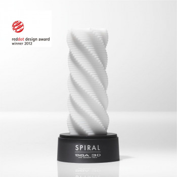 Белый 3D мастурбатор Spiral