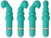Зеленый G-Spot вибромассажер Pleasurepillar - 14 см.