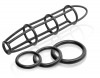 Набор Cockcage and Ring Set: насадка и эрекционные кольца на пенис