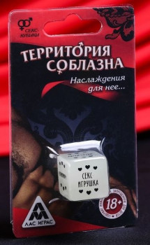 Неоновый кубик «Территория соблазна. Наслаждение для неё»