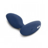 Синяя анальная пробка We-Vibe Ditto для ношения с вибрацией и пультом ДУ - 8.8 см