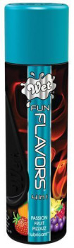 Разогревающий лубрикант Fun Flavors 4-in-1 Passion Punch с ароматом фруктов - 89 мл.